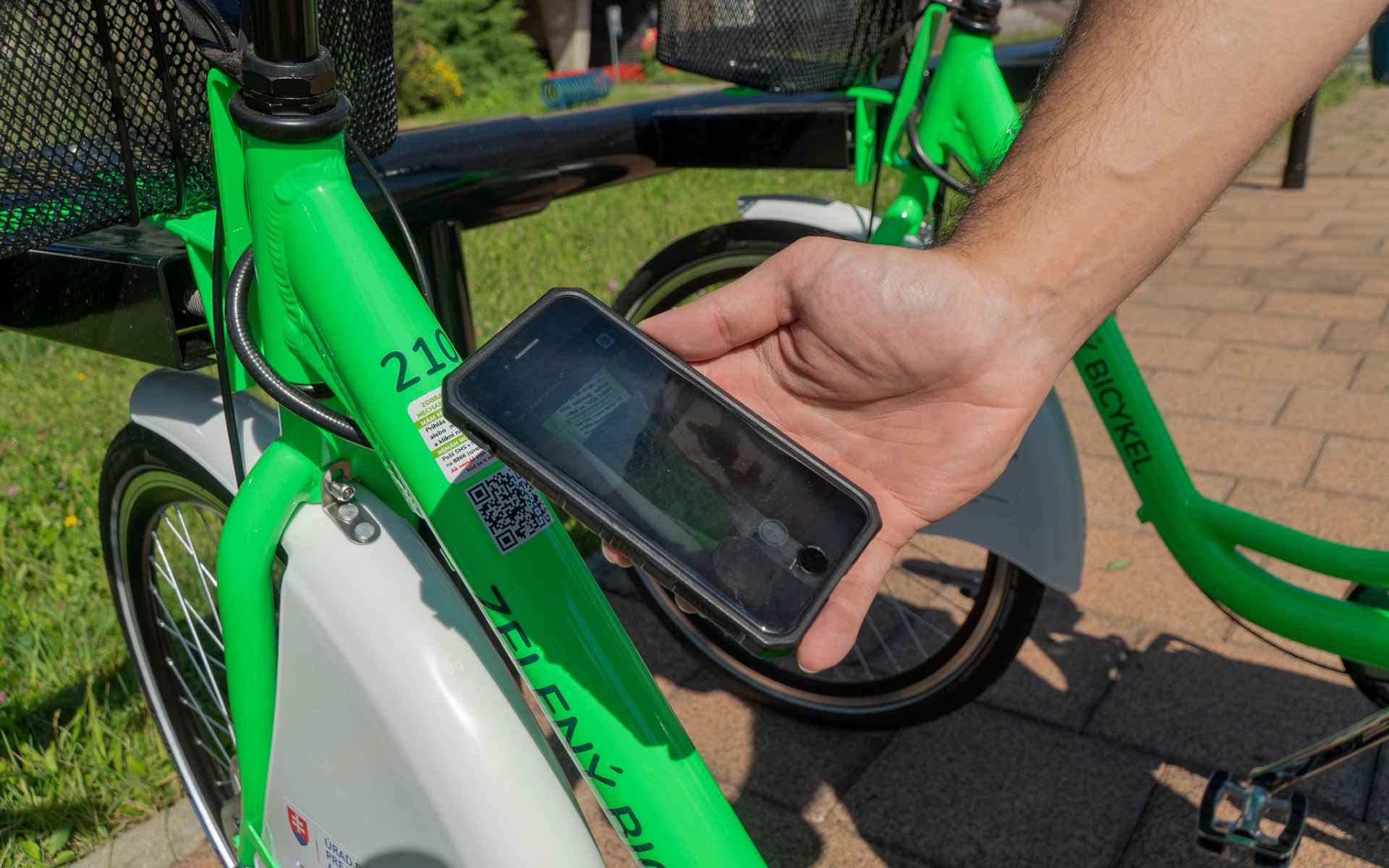 RÝCHLE odomknutie - Zelený bicykel